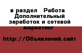  в раздел : Работа » Дополнительный заработок и сетевой маркетинг 